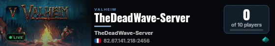 TheDeadWave-Server live status badge