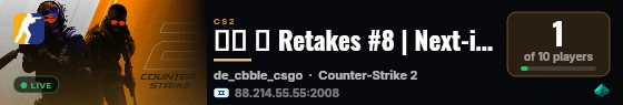 ▲▼ ➜ Retakes #8 | Next-il | ★ ISRAEL - ▼▲ live status badge