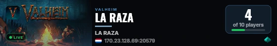 LA RAZA live status badge