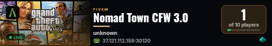 Nomad Town CFW 3.0 live status badge