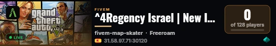 ^4Regency Israel | New Israeli Server | Server Opened! live status badge