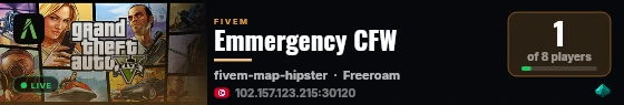 Emmergency CFW live status badge