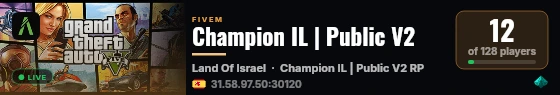 Champion IL | Public V2 live status badge