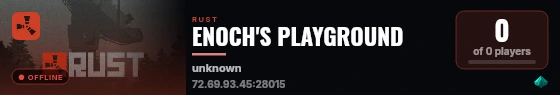 ENOCH'S PLAYGROUND live status badge
