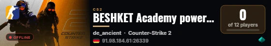 BESHKET Academy powered by PRACC.COM live status badge