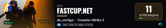 FASTCUP.NET live status badge