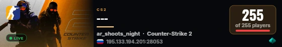 --- live status badge