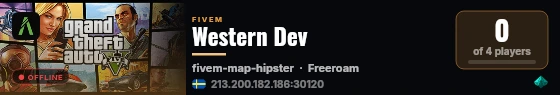 Western Dev live status badge