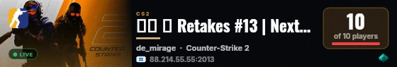 ▲▼ ➜ Retakes #13 | Next-il | ★ ISRAEL - ▼▲ live status badge
