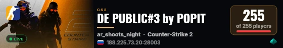 DE PUBLIC#3 by POPIT live status badge