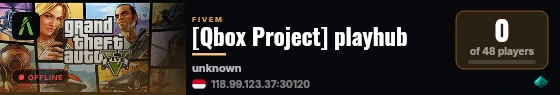 [Qbox Project] playhub live status badge
