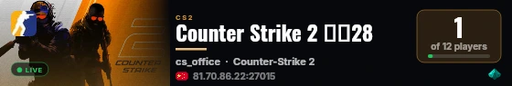 Counter Strike 2 北京28 live status badge