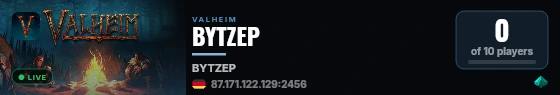 BYTZEP live status badge