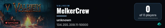 MelkerCrew live status badge