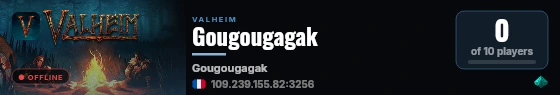 Gougougagak live status badge