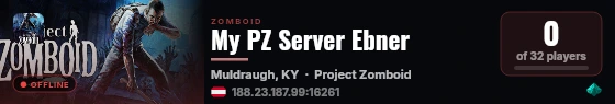 My PZ Server Ebner live status badge