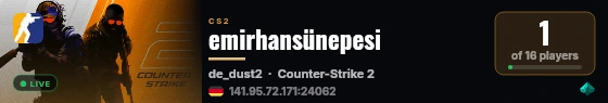 emirhansünepesi live status badge