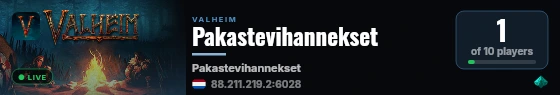 Pakastevihannekset live status badge