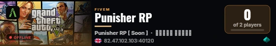 Punisher RP live status badge