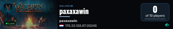 paxaxawin live status badge