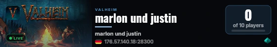 marlon und justin live status badge