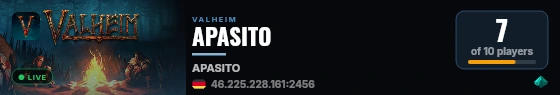 APASITO live status badge