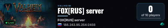 FOX[RUS] server live status badge