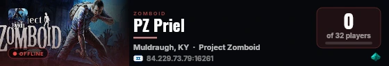 PZ Priel live status badge