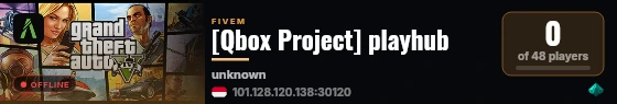 [Qbox Project] playhub live status badge