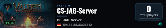 CS-JAG-Server live status badge