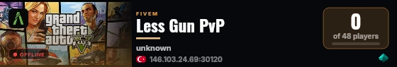 Less Gun PvP live status badge