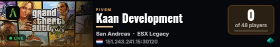 Kaan Development live status badge