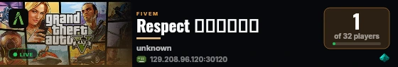 Respect 𝐑𝐞𝐚𝐩𝐞𝐫  live status badge