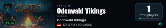 Odenwald Vikings live status badge