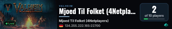 Mjoed Til Folket (4Netplayers) live status badge