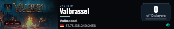 Valbrassel live status badge