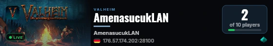 AmenasucukLAN live status badge