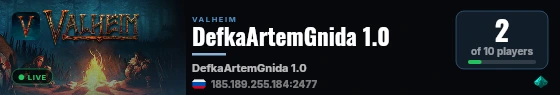 DefkaArtemGnida 1.0 live status badge