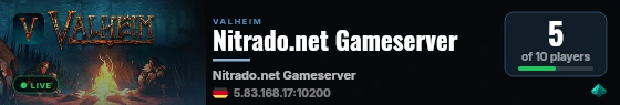 Nitrado.net Gameserver live status badge