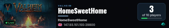 HomeSweetHome live status badge