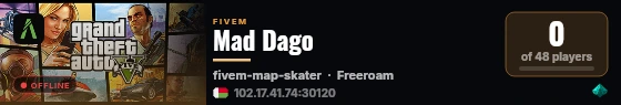 Mad Dago live status badge