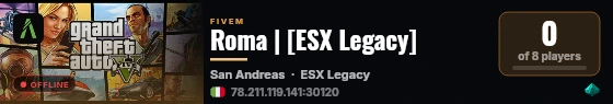 Roma | [ESX Legacy] live status badge