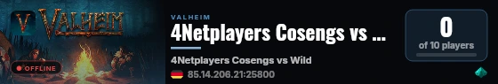 4Netplayers Cosengs vs Wild live status badge