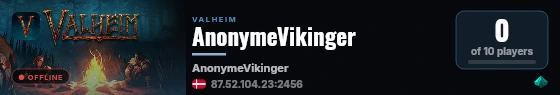 AnonymeVikinger live status badge