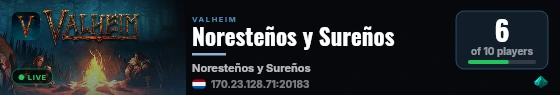 Noresteños y Sureños live status badge