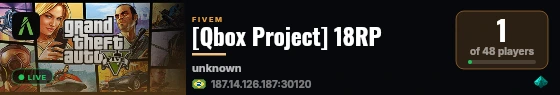 [Qbox Project] 18RP live status badge