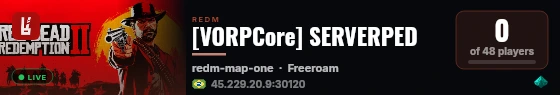 [VORPCore] SERVERPED live status badge