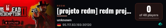 [projeto redm] redm projeto live status badge