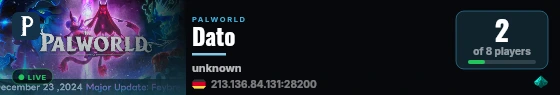 Dato live status badge