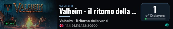 Valheim - il ritorno della vendetta del caduto della mummia 2 live status badge